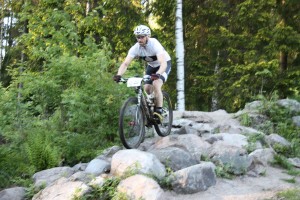 Evans viser hvordan Rock garden skal passeres
